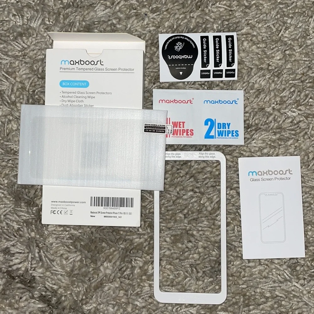 iPhone X / XS / 11 Pro - Tempered Glass Screen Protector - 1 piece of gl…